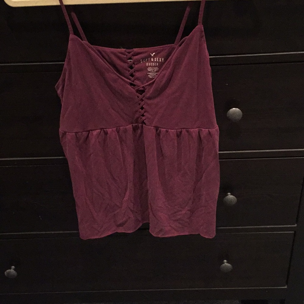 American Eagle Suede Tank Top - Large